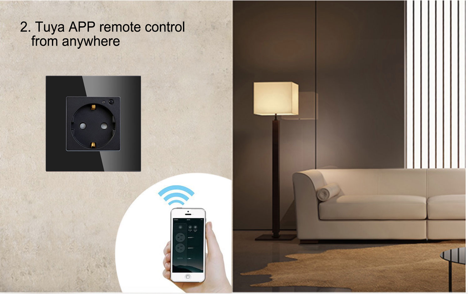 3500W Universal 100V Voice Activated Power Outlet Remote Control Timer