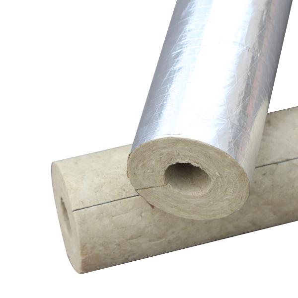 Fireproof Stone Wool Insulation Tube Durable HVAC System Rock Wool Pipe Cover Heat Insulation Material