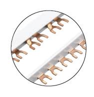 Quality RCCB Electrical Terminal Bus Bar 1m Length Breaker Panel Bus Bar E-CU-F25 for sale