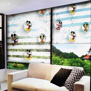 Light Filtering Zebra Blinds Fabric Dual Layer 85% Shading Silky And Soft