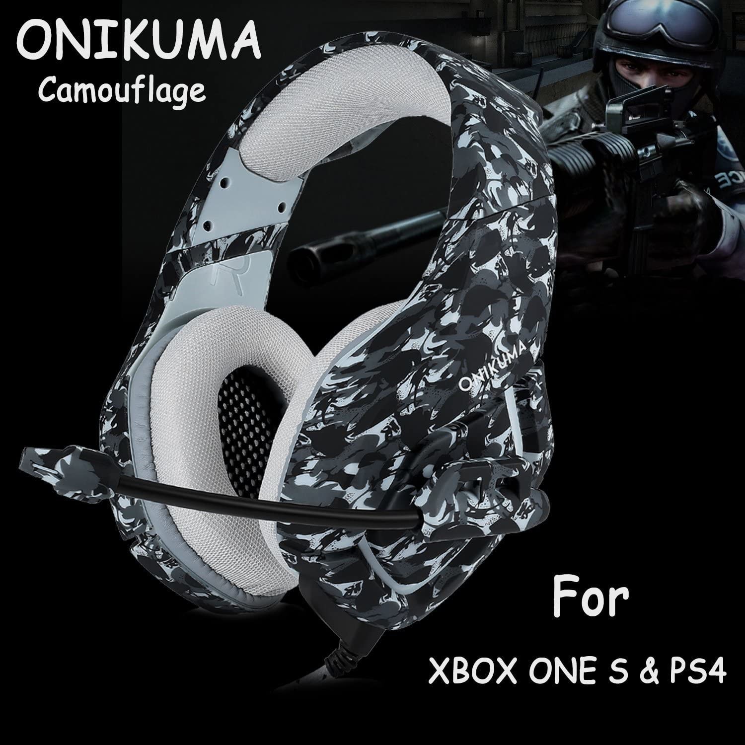 Xbox One PSP 2.2m onikuma k1b PS4 Camo Headset With Mic
