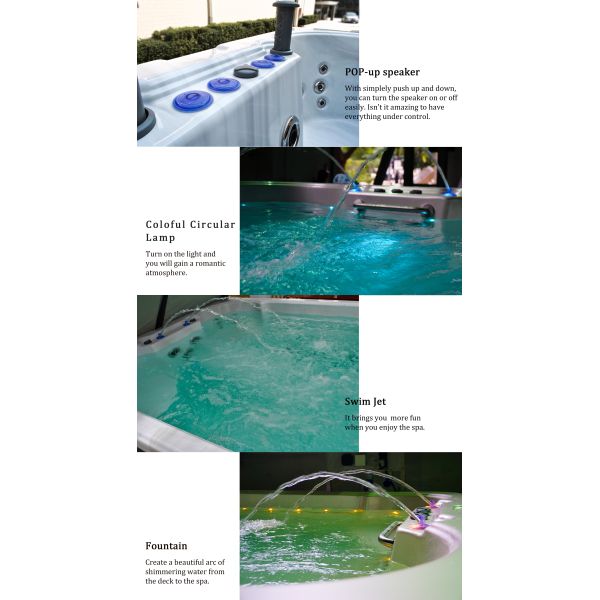High Performance Swim Experience Outdoor Endless Swimming Pool With Therapeutic Power