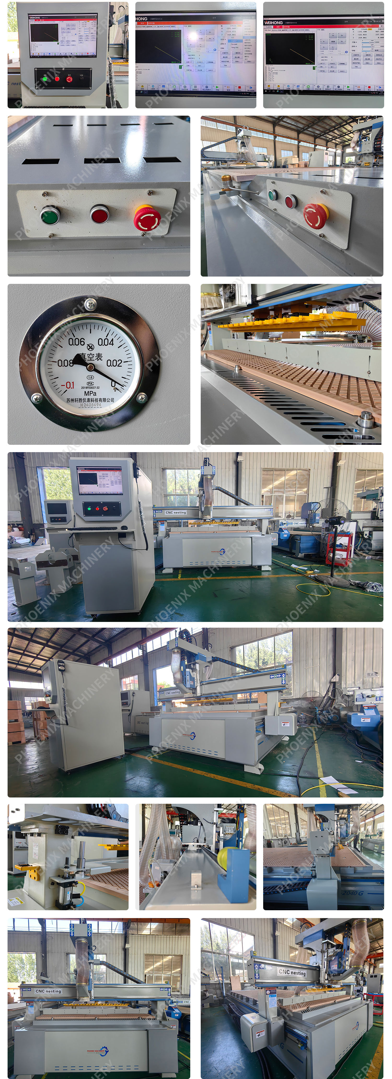 PK2040 ATC CNC Wood Carving Machine with 12 Tools Automatic Switching and Dill Head