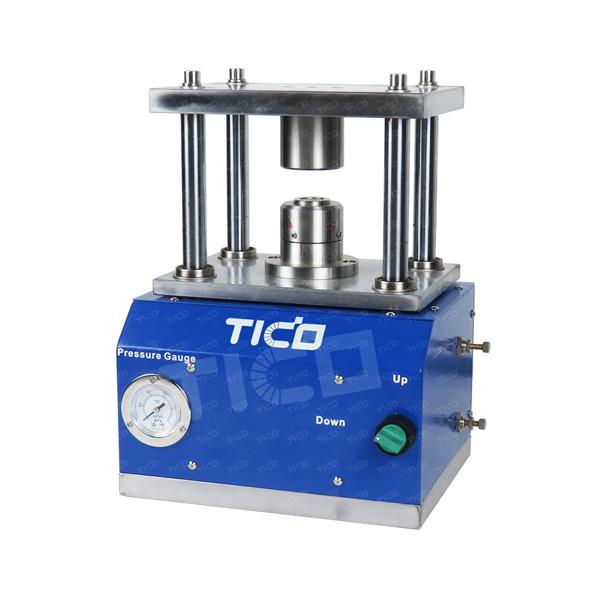 Quality Manual Coin Cell Crimper CR20xx Compact Gas Driven Crimping Machine for sale