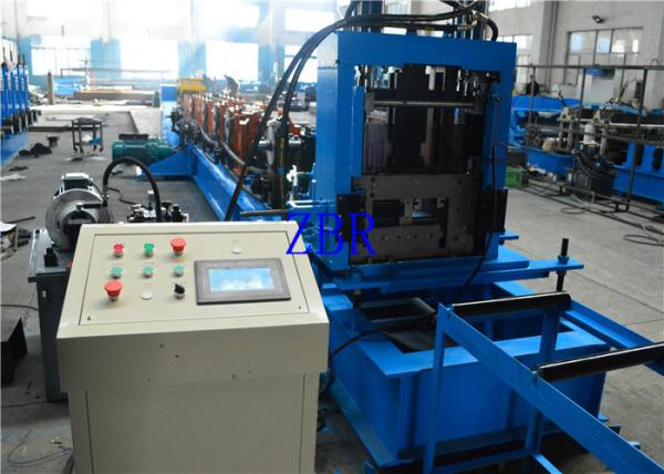 Quality Galvanized Steel C Shape Purlin Roll Forming Machine PLC Computer Control With Inverter for sale