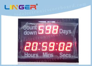China Outdoor Days Hours Minutes Seconds Countdown Timer Led For Countdown / Up wholesale