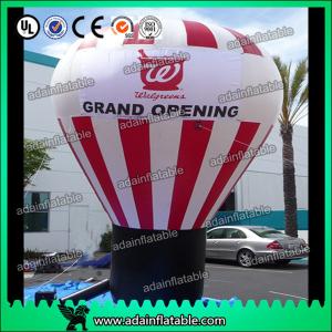 White And Red Event Inflatable Balloon , Party Inflatable Ball