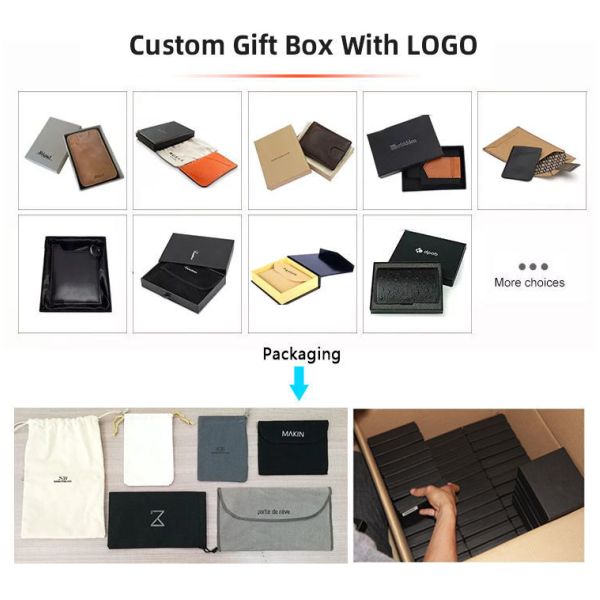 Customized PU Leather Travel Passport Cover Gift Set RFID Personalized Passport Holder