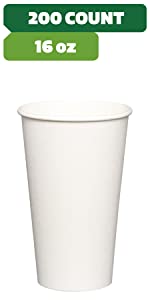 16 oz 200 paper cups