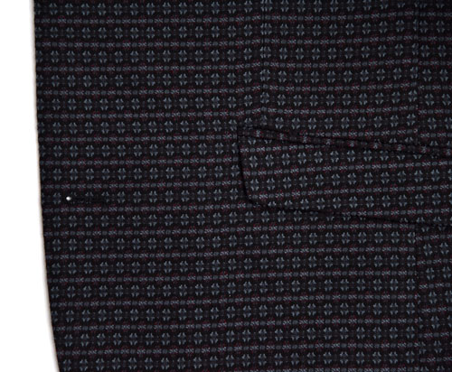 Black Printed Suits For Mens Patterned Suit Jacket Slim Fit OEM Service