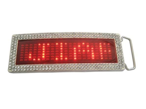 Quality Programmable LED message belt buckle in five colors for sale