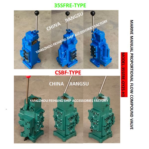 35SFRE-MO25-H3 MARINE MANUAL PROPORTIONAL FLOW REVERSING VALVE MATERIAL - CAST IRON