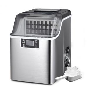 China Household 20kg/24H Mini Ice Maker Cube Water Dispenser with Automatic Water Intake and Push Button Control Panel wholesale