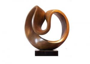 China Forged Abstract Copper Art Sculpture Small Black Bronze Art Statues Reception Room Decoration wholesale