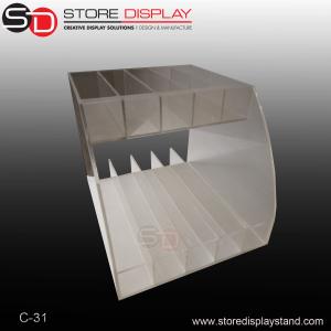 China two tiers acrylic counter top display/table acrylic display wholesale