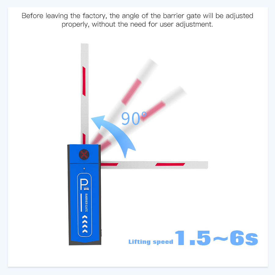 HCW LED Indicator 50Hz Automatic Pole Barrier Gate For Driveway