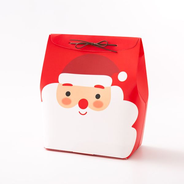 Christmas Gift Bag Customizable Apple Present Packaging Red White Design Ribbon Handle Christmas Eve Gift Bag For Apples And Small Gifts