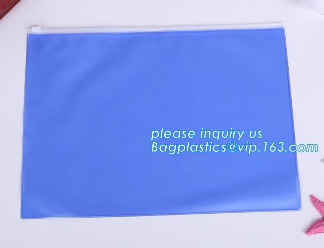 Promotional Low MOQ colorful A5 size matte waterproof mesh PVC file pocket folder/document bag with zipper and custom lo