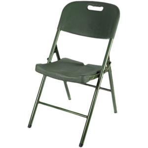 Outdoor Field Blow Molding Chair Camping Lightweight Military Green Conference Folding Simple Military