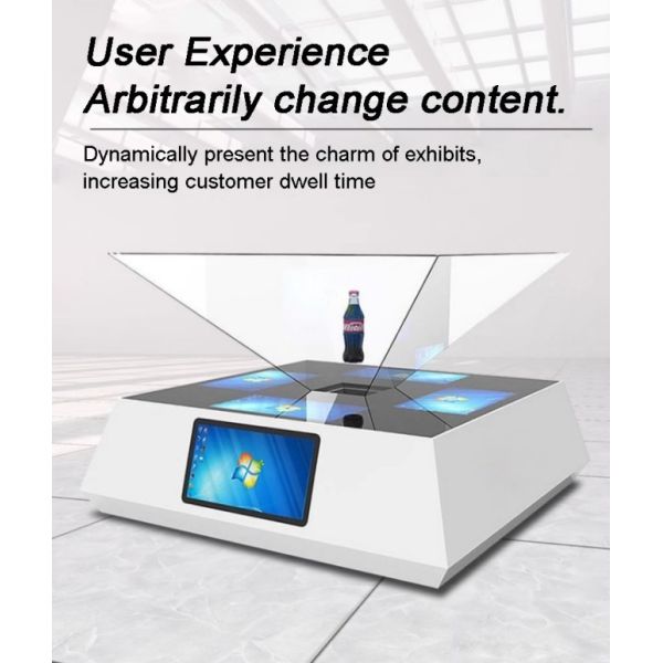 75 inch Exhibition Hall Dedicated Stereoscopic 3D Holographic Advertising Cabinet with Touch-Interactive 3D Display Supporting Customizable Three
