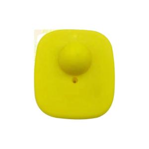 China Retail Store EAS 8.2MHz RF Security Hard Tags Yellow Small Square wholesale