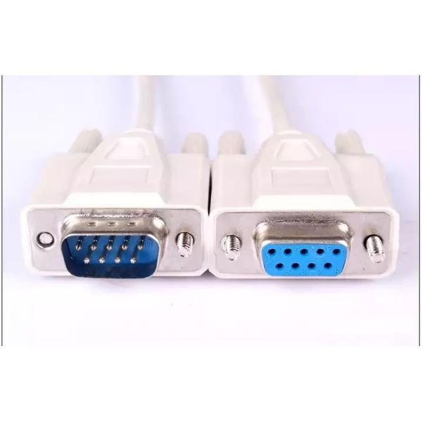 7ft Serial RS232 RJ45 Cable Db9 Male To Db9 Female White Black Color