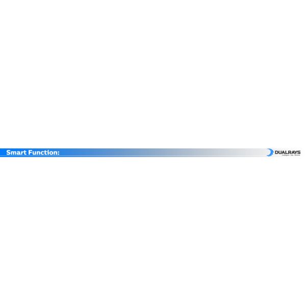 DUALRAYS D5 LED Moisture-proof Light with DIP Switchable Power/3CCT 160LPW Efficiency