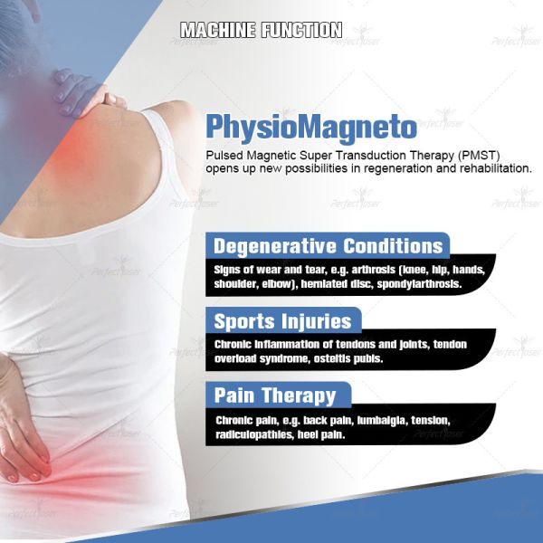 Physio Magneto Pulsed Red Laser Magneto Therapy Electromagnetic Sports Injury Recover Physical Regeneration Machine