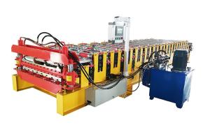 Roofing And Wall Sheet Double Layer Roll Forming Machine With Digital Control