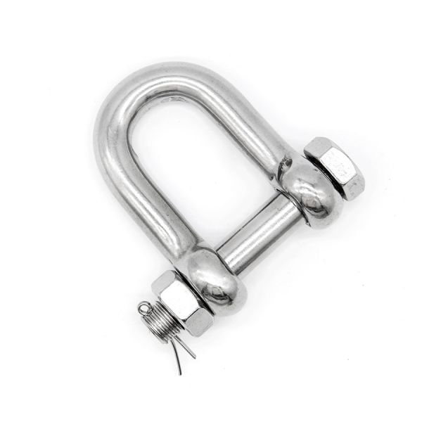 D Type Shackle With Safety Bolt And Nut Pin