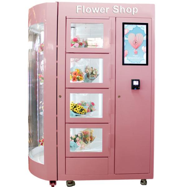 Quality 24 Hours Outdoor Flower Florist Vending Machine With Coolant Function for sale