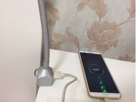 USB Type-C LED Bedside Reading Light with Flexible Goose-neck and 12V Fast Charger