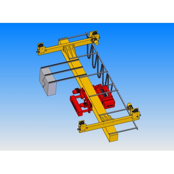 Gray Underhung Crane End Carriage Max Capacity 10T At Speed 20m/min