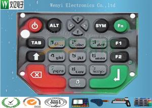China Custom Membrane Keypad , Silicone Numeric Keypad High Gloss Oil Treatment wholesale