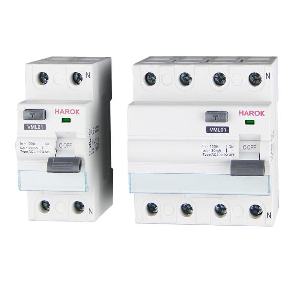 Quality 240/415VAC Residual Current Circuit Breakers RCCB Type AC NF SEMKO VDE KEMA Inmetro for sale