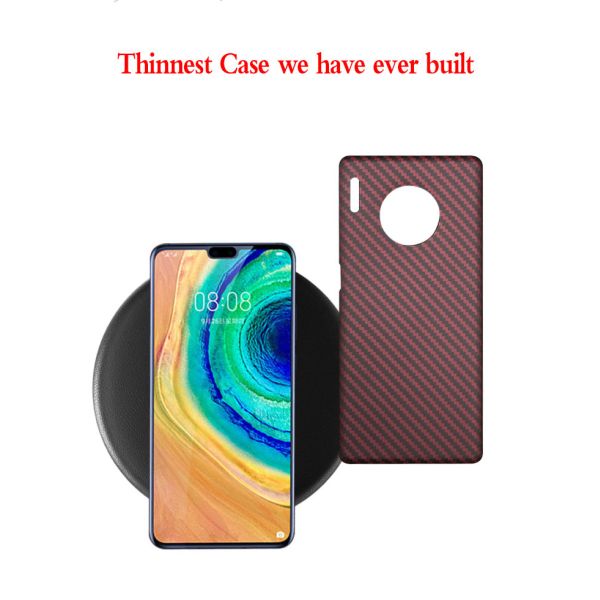 Red And Black Handmade Aramid Phone Case For Huawei Mate 30