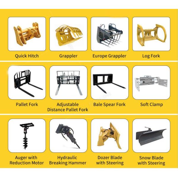 Multifunctional Small Wheeled Loader 58kw For Construction Engineering
