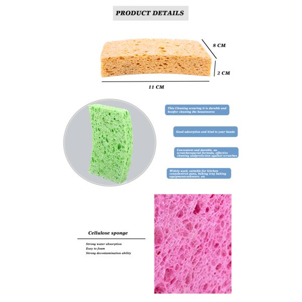 Cellulose sponge applications