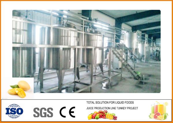 Quality 5T/H Mango Juice Processing Plant Automatic  and High Efficiency for sale