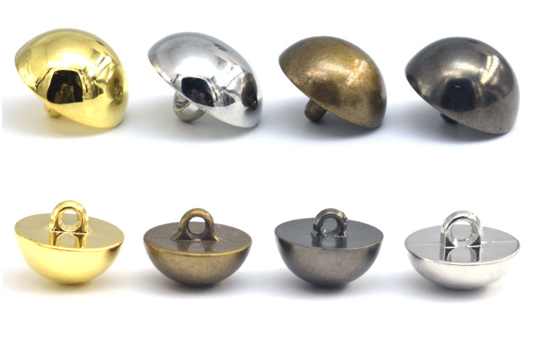 metal sewing jeans button custom logo metal buttons light gold