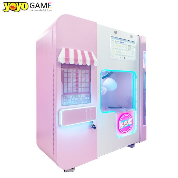 Full Automatically Small Flower Sugar Cotton Candy Vending Machine to Make Cotton Candy