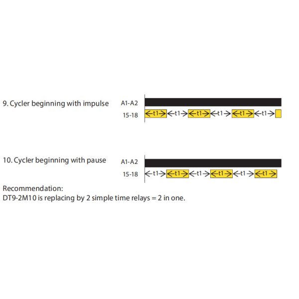 DT9-2M16 Programmable 16 Functions Multi function Digital Relay AC/DC12V-240V or 230V