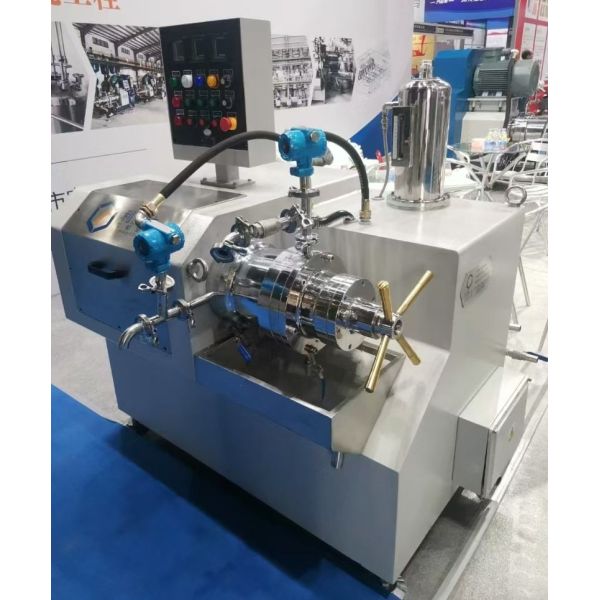 Horizontal Lab Sand Mill 3L Capacity Pin Type High Viscosity Bead Mill For Printing Ink