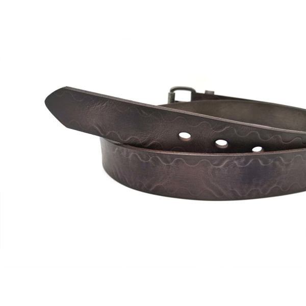 Antiwear Practical Braided Leather Belt For Men Multiscene With Pin Buckle