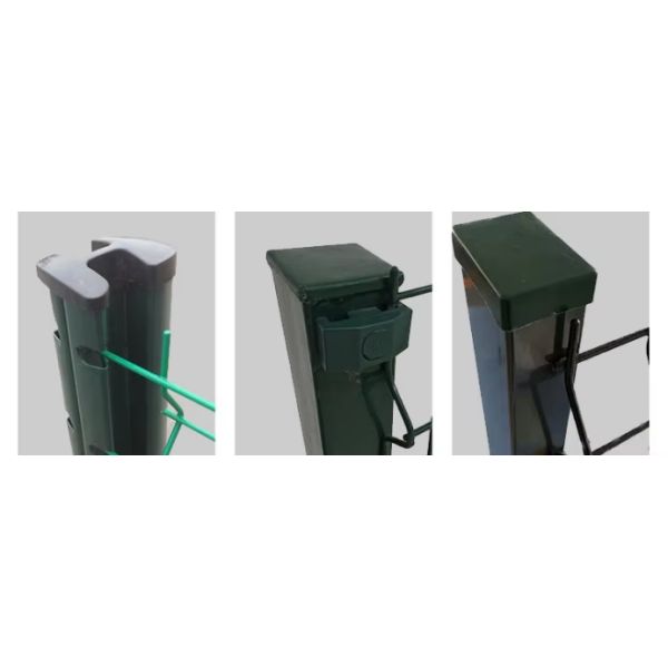 Residential Green Powder Coated Triangle Designs Security 3D Fence Panel