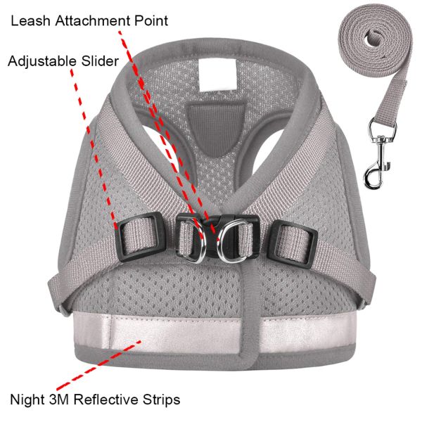 Escape Proof Cat Harnesses Dog and Cat Universal Harness with Leash Set