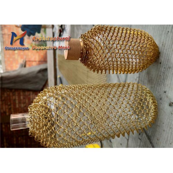 4mm Decorative Metal Mesh Screen Lamp Shade Aluminium Alloy Wire Mesh