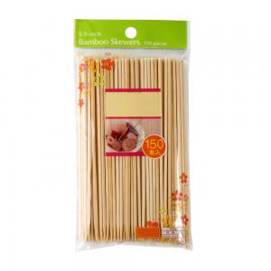 China Disposable Bamboo Barbecue Skewers , Pointed Wooden Bbq Skewers Fruit Sharpen wholesale