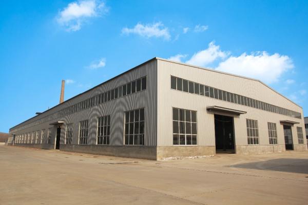 Quality Customized Light Heavy Prefab Steel Workshop With Mmbrane Fabric Sail Finishing for sale
