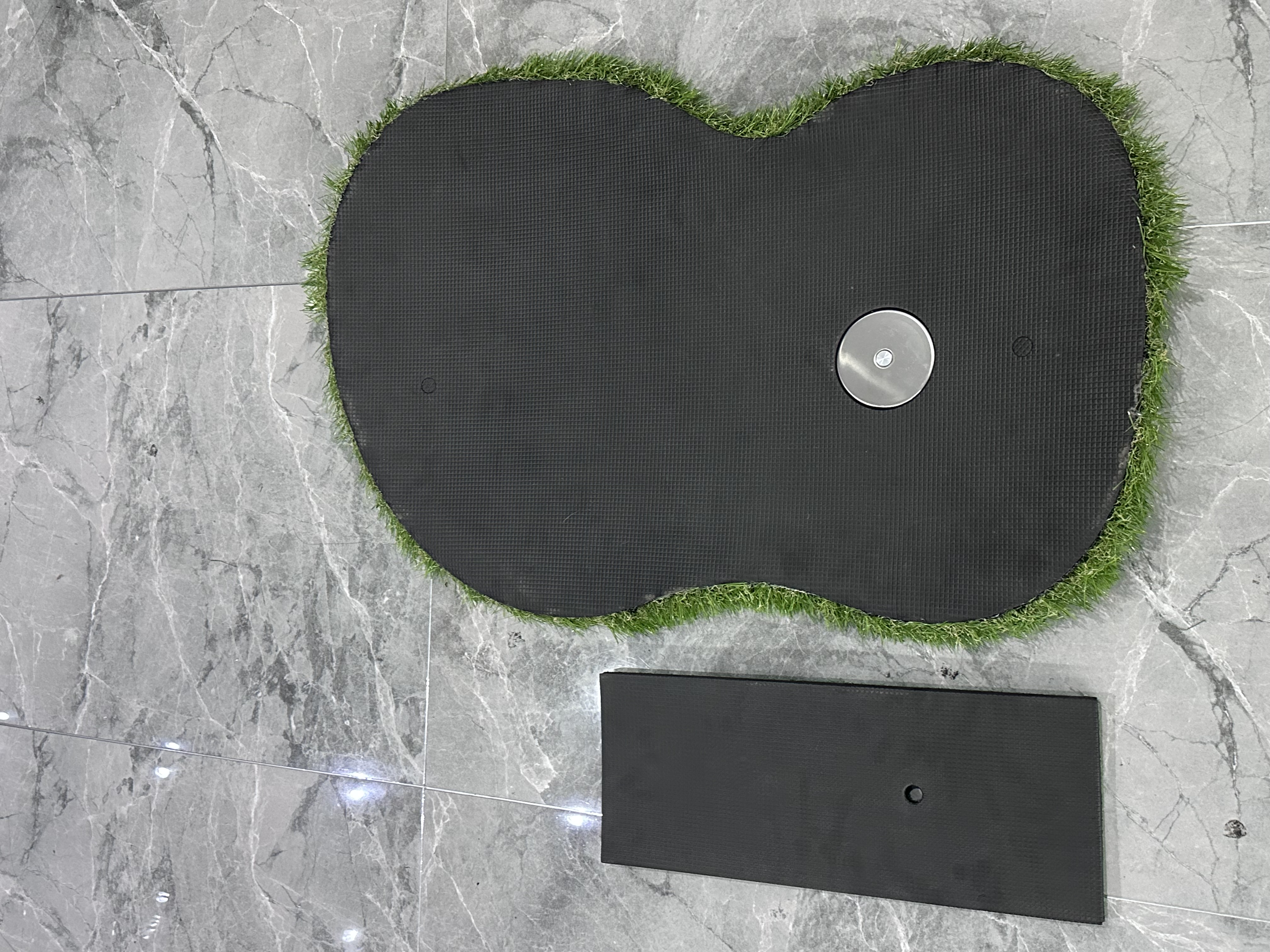 Artificial Grass and Cages Mats 2024 Inflatable Floating Green Mat for Outdoor Golf Game